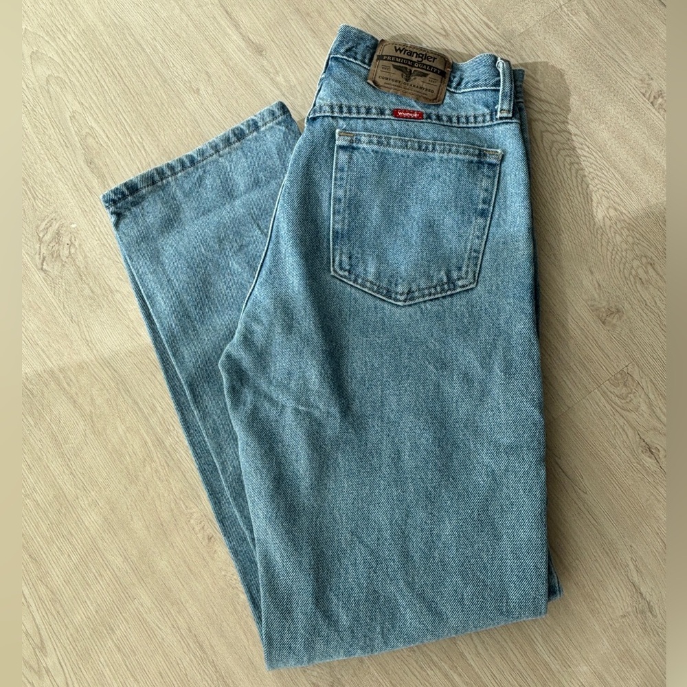 Wrangler Straight Blue Denim Jeans